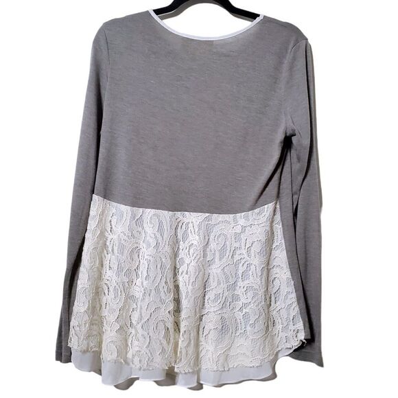 Missy Robertson by Southern Fashion House Womens Tunic Top Size L Mixed Media - Picture 1 of 11